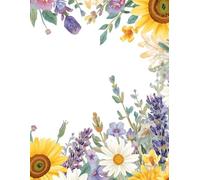 Weekly Teacher Lesson Planner: Beautiful Floral 2-Page Spread with Tier 1 Instruction