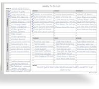 Weekly To Do List Notepad, 60 Page Task Planning Pad w/Daily Checklist, Priority Todo Checkbox & Notes. Desk Notebook to Organize Office 11 X 8.5