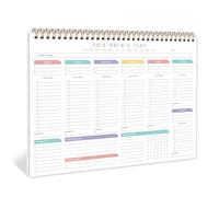 Weekly To Do List Notepad with 52 Undated Sheets（8.5"×11"）- Undated Weekly Desk Planner for Women & Man, School/Office Supplies