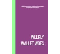 Weekly Wallet Woes: A Funny Budget Planner for Broke Adults Who Want to Pretend They’ve Got It Together: Track your money disasters, tiny wins, and everything in between.
