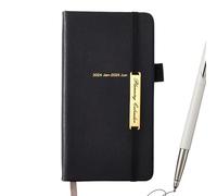 Weekly Work Schedule Planner, 2024-2025 Weekly Planner, Elastic Strap A6 PU Leather Cover, Daily Planner For Recording Daily Life, A6 Weekly Planner, PU Leather Weekly Planner, Work Schedule Planner