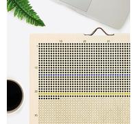 WeekMinder® Wooden Life Calendar - 90 Years in Weeks Poster of My Memento Mori Motivational Stoic Calendar to Develop Habits in 4K (Birch Wood - Circles)