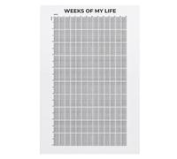Weeks of My Life Motivational Poster, Week of My Life Motivational Quotes, Weeks Poster 4000 Weeks Your Life in Weeks Wall Calendar, Wall Art Print Home Decor Poster, 40x60cm