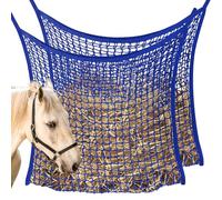 WEEKSUN 2 PCS Slow Feed Hay Net, Hay Bags for Horses with Large Capacity, Horse Feed Bag Easy to Hang, Hay Nets for Horses for Horse Feeder Full Day Feeding Horses Goat Stall Trailer (31.5" x 35.1")