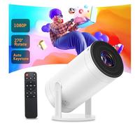 Weelikeit 2024 Upgraded 4K Mini Projector with Speaker for Home Bedroom Movie, Native 1080P Phone Outdoor Video Projector for HDMI/USB/VGA/Smartphone/TV Box/Laptop