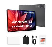 weelikeit Android 14 Tablet 10.95 inch, 14GB(6+8) RAM 128GB ROM, Octa-Core Processor, 1200x1920 IPS FHD Incell Screen, GPS, WiFi, 5MP+13MP Dual Camera, Bluetooth, 7000mAh Battery