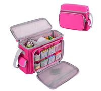 Weemia Carrying Case for Little Tikes Story Dream Machine, Books Storage Bag with Shoulder Strap (Pink)