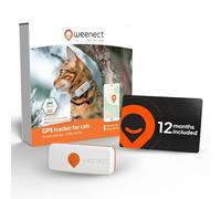 Weenect XS Pack | GPS Collar for Cats - White | 1-Year Subscription Included | Real-Time Tracking | Waterproof