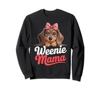 Weenie Mama Dachshund Lover, Cute Weiner Sausage Dog Mom Sweatshirt