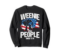 WEENIE The PEOPLE SINCE 1776 Dachshund American Flag Sweatshirt