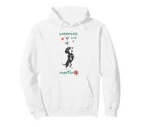 Weenies And Martinis Dachshund Fun Art Pullover Hoodie