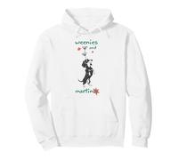 Weenies and Martinis Funny Dachshund Dog Cocktail Lover Pullover Hoodie