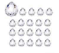 Weenwill Crystal Ball Prism,20 Pcs Clear Sun catchers 20mm Sparkling Prism Suncatcher Hanging Crystals Prisms Rainbow Pendants Maker for Window Ornament,Craft Wedding Home Décor
