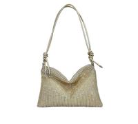 Weenwill Gold Clutch Bag for Women,Gold Rhinestone Bag,Sparkly Evening Bags with Shoulder Strap,Luxury Rhinestone Wedding Party Golds Handbag for Weddings,Evening Parties,Ddances