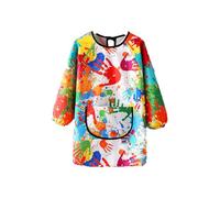 Weenwill Kids Painting Apron,Waterproof Graffiti Childrens Apron Long Sleeve With Large Pockets Art Aprons for Girls Boys for Cooking,Painting,Craft,School