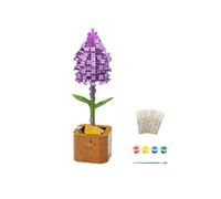 Weenwill Wooden Flowers 3D Puzzle Bouquet,DIY Craft Kit for Adults,Artificial Flowers for Decoration,Wooden Puzzles Arts and Crafts Set for Her Women,Mother’s Day/Christmas (Lilac)