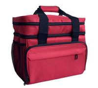 WEEOATAR First Aid Bag Medicine Organizer Medication Travel Bag, Large, Empty and Portable Travel Carrying Case Emergency Supplies Storage Bag for Nursing Student, Therapist, Doctors (Red)