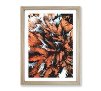 Weep For The Beginning Abstract Framed Print | A3 Oak Framed Wall Art | Ready to Hang | Abstract Fantasy Picture | Living Room Bedroom Lounge Office