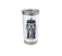 Weeping Angel with Blue Police Box 1 - Fan Fun Stainless Steel Insulated Tumbler