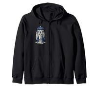 Weeping Angel with Blue Police Box 1 - Fan Fun Zip Hoodie