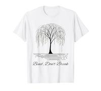 Weeping Willow Bend, Don't Break, Resilience, Nature Design Value Graphic T-Shirt, Men, White, S