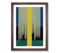 Weeping Willow Tree Abstract Vol.1 Framed Wall Art Print, Ready to Hang Picture for Living Room Bedroom Home Office, Walnut A2 (48 x 66 cm)