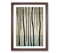 Weeping Willow Tree Abstract Vol.3 Framed Wall Art Print, Ready to Hang Picture for Living Room Bedroom Home Office, Walnut A2 (48 x 66 cm)