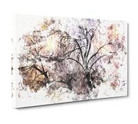 Weeping Willow Tree Watercolour Canvas Print | Gallery Wrapped 30mm Frame Wall Art | 20x14 inches | Ready to Hang | Modern Landscape Picture | Living Room Bedroom Lounge Office
