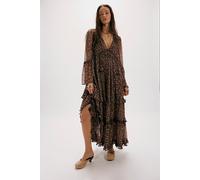 Weeping Willows Maxi Dress at Free People in Potting Soil Combo, Size: Large - female