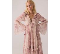 Weeping Willows Maxi Dress at Free People in Tea Combo, Size: XS - female