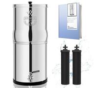 Weeplow® Earth ECO Gravity Water Filter System 8.5L - Stainless Steel Countertop Water Filter - Includes 2 O'Pure 2 Purification Elements - Berkey-Style Gravity Filtration