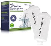 Weeplow O'Pure 2B Filter Pair: Compatible for 2PF-2 Black Berkey Water Filter Replacement & Berkefeld Gravity Systems - Fluoride & Arsenic Reduction Elements - for Home & Off-Grid Use