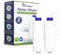 Weeplow Water Filter for DeLonghi Coffee Machines 2 Pack Magnifica Dinamica | Fits Magnifica, Dinamica, Autentica, Primadonna and all ECAM, ESAM, ETAM, BCO and EC series machines. 2 filters per pack.