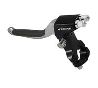 WEERAS Synchronous Brake Lever Black/Chrome for Double Bicycle Brake Cables with Cantilever & Caliper for DBI Bicycle Brake Cables