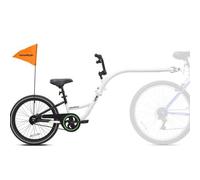 WeeRide Kazam Link Tagalong Trailer Child Bike Seat - White
