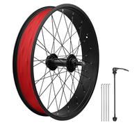 WEEROCK 20 x 4.0 Inch Rear Bike Wheelset, 4.0" Wide Aluminium Alloy Rear Wheelset with Quick Release, Compatible with Disc Brake, Threaded Freewheel for 20" Snow Bicycle, Fat Tire Bicycles