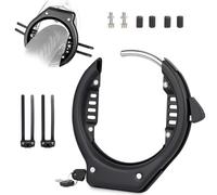 WEEROCK Frame Lock, Snow tire Frame Lock Bicycle Lock for mounting on the Frame of the Bicycle Black (Black)