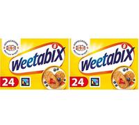 Weetabix, Breakfast, Packed with Fibre, High in Vitamin D, Low in Sugar and Salt, 24 Biscuits (430g) (Pack of 2)