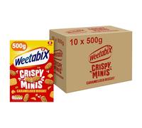 Weetabix Crispy Minis Caramelised Biscuit Breakfast Cereal 500g (Pack of 10)