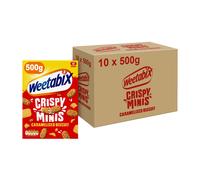 Weetabix Crispy Minis Caramelised Biscuit Breakfast Cereal 500g (Pack of 10)