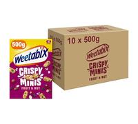 Weetabix Crispy Minis Fruit and Nut Breakfast Cereal 500g (Pack of 10)