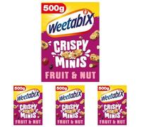 Weetabix Crispy Minis Fruit and Nut Breakfast Cereal 500g (Pack of 4)