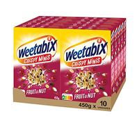 Weetabix - Minis Fruit & Nuts- Whole Wheat Cereal with Fruits and Nuts (10 x 450g)