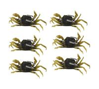 Weetack 6 Pieces Fishing Lure Kit,Simulated Crabs Baits Artificial Fish Lures Tackle with,3D Sea Crankbaits
