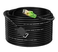 Weetcoocm Ethernet Extension Cable 15ft, Network Cat6a Extension Patch Cable RJ45 Cords Shielded Male to Female Connector (15FT)