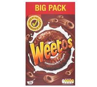 Weetos Chocolatey Hoops Breakfast Cereal 600g - Crunchy Chocolate Flavour, Whole Grain Wheat, Source of Fibre, Kids & Family Breakfast (pack of 1)
