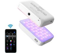 Weeylite S03 Mini RGB Video Lights,Bluetooth APP Control Portable LED On-Camera
