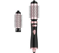 WEEYUM Rotating Hot Air Brush, Spin Hair Dryer Brush with 2 Interchangeable Brush(1.5"& 2"), 3-in-1 Hot Air Spin Brush Set for Hair Volumizer/Drying/Straightening/Curling