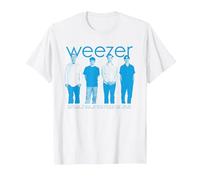 Weezer - Blue Album Anniversary Tracklist T-Shirt, Men, White, 5X-Large