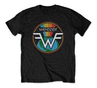 Rock Off Trade T-Shirt Weezer Symbol Logo Unisex Short Sleeves Black Medium